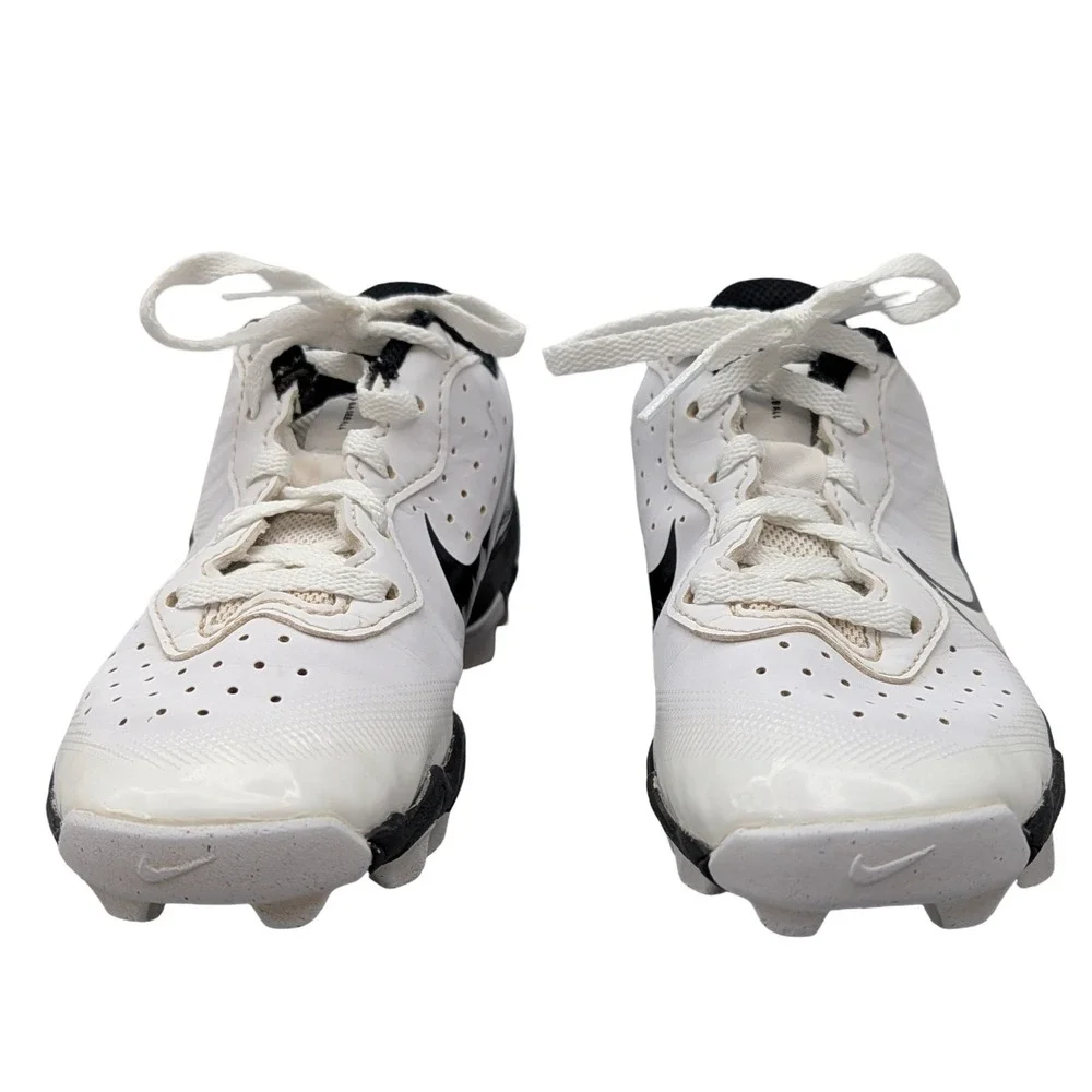 Nike Alpha Huarache‎ Fastpitch Baseball Cleats White Black DJ6525-101 Size 13C